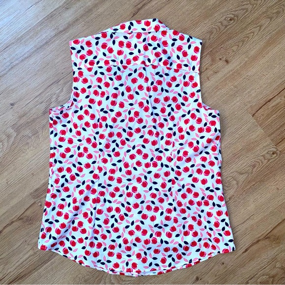 Talbots Non-Iron sleeveless top, sz 8 - Picture 2 of 5